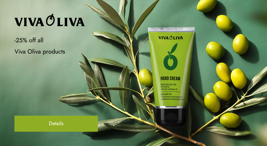 -25% off all Viva Oliva products. Prices on the site already include a discount.