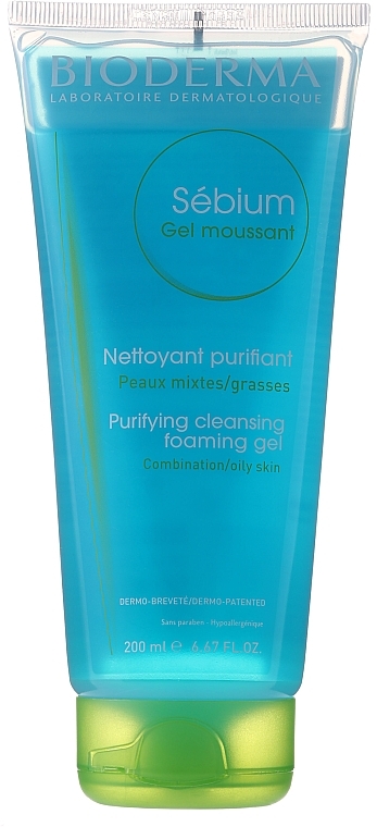 Cleansing Gel (tube) - Bioderma Sebium Foaming Gel — photo N1