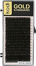 Gold Standart B 0.10 False Eyelashes (16 rows: 10 mm) - Kodi Professional — photo N1