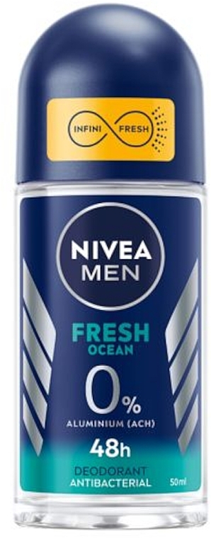 Roll-On Deodorant Antiperspirant - NIVEA MEN Fresh Ocean 48H Deodorant — photo N1