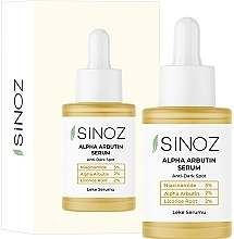 Anti-Pigmentation Face Serum - Sinoz Anti Dark Spot Alpha Arbutin — photo N1