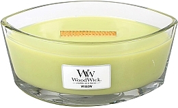 Fragrances, Perfumes, Cosmetics Scented Candle in Glass - WoodWick Hearthwick Flame Ellipse Candle Willow