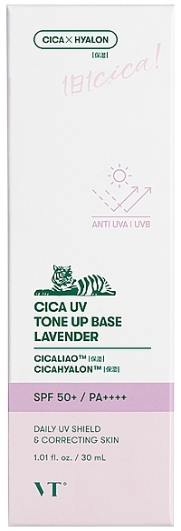 Makeup Base - VT Cosmetics Cica Uv Tone Up Base Lavender — photo N1