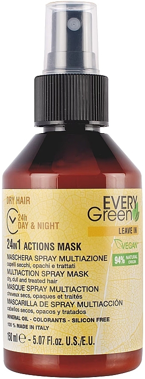 Moisturizing Leave-In Cream Mask for Dry Hair - Every Green 24in1 Action Mask Dry Hair — photo N1