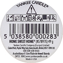 Scented Candle "Home Sweet Home" - Yankee Candle Scented Votive Home Sweet Home — photo N2