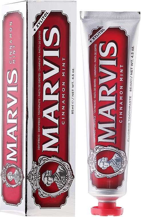 Xylitol Toothpaste "Cinnamon Mint" - Marvis Cinnamon Mint+Xylitol Toothpaste — photo N1