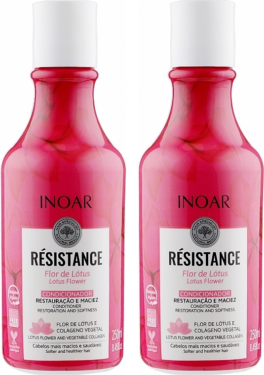 Set ‘Lotus’ - Inoar Resistance (cond/250ml + shmp/250ml) — photo N2