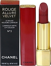 Fragrances, Perfumes, Cosmetics Lipstick - Chanel Rouge Allure Velvet Luminous Matte Lip Color Collection Libre