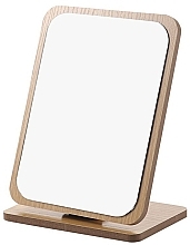 Wooden Rectangular Mirror with a Leg - Ecarla — photo N1