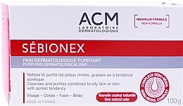 Dermatological Face & Body Soap - ACM Laboratoires Sebionex Pain Dermatologique Purifiant Bar — photo N1