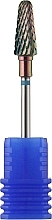 Carbide Nail File Drill Bit, rounded cone, 6 mm, blue - Head The Beauty Tools — photo N1