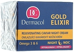 Rejuvenating Night Cream - Dermacol Gold Elixir Rejuvenating Caviar Night Cream — photo N1