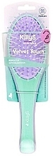 Hair Brush, 500380, turquoise - Killys Velvet Touch Hair Brush — photo N1