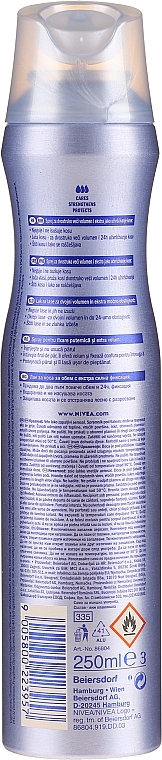 Hair Spray "Volume Care" with Keratin Protection - NIVEA Hair Care Volume Sensation Styling Spray — photo N8