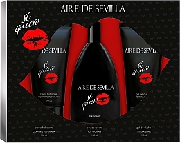 Fragrances, Perfumes, Cosmetics Instituto Espanol Aire de Sevilla Si Quiero - Set (edt/150ml + s/g/150ml + b/cr/150ml)