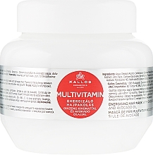 Fragrances, Perfumes, Cosmetics Ginseng Extract & Shea Butter Hair Mask - Kallos Cosmetics Energising Hair Multivitamin