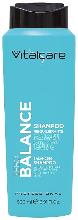 Balancing Shampoo for Oily Hair & Scalp - Vitalcare Professional Sebo Balance Shampoo — photo N1