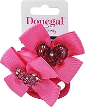 Fragrances, Perfumes, Cosmetics Pink Hair Ties with Bows, 6 pcs. - Donegal