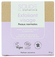 Fragrances, Perfumes, Cosmetics Face Cleansing Peeling Soap - Alphanova Solide Exfoliant Visage