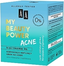 Mattifying Day Cream - AA My Beauty Power Acne — photo N4