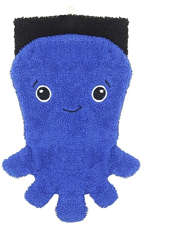 Kids Puppet Bath Sponge 'Squid Tina' - Fuernis Wash Glove Big — photo N1