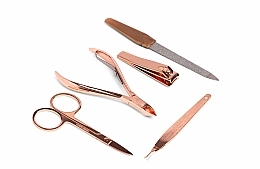 Fragrances, Perfumes, Cosmetics 5-Piece Manicure Set - Zoe Ayla Rose Gold Essential Manicure Kit