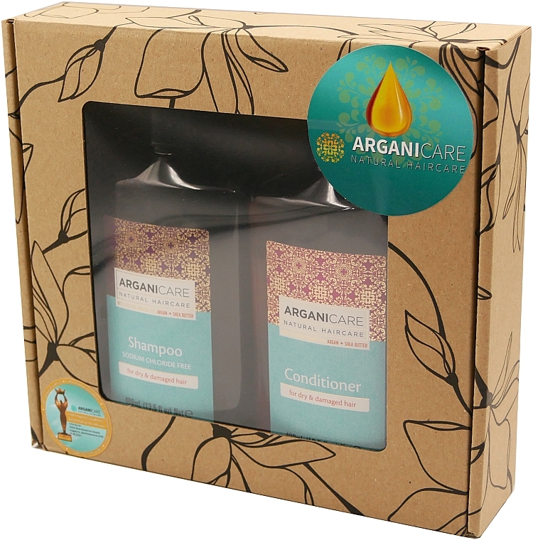 Set - Arganicare Argan + Shea Butter (shm/400ml + cond/400ml) — photo N1