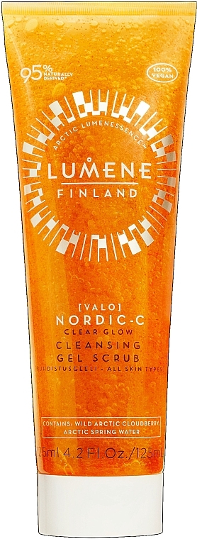 Cleansing Facial Gel Scrub - Lumene Valo Nordic-C Clear Glow Cleansing Gel Scrub — photo N1