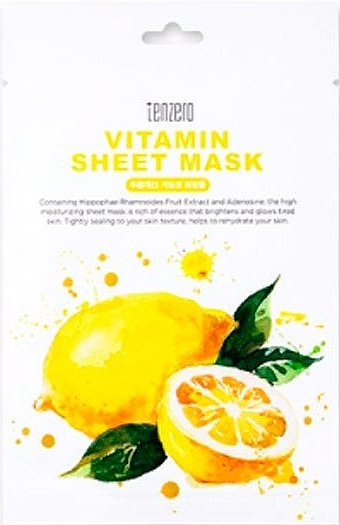 Vitamin Sheet Mask - Tenzero Vitamin Sheet Mask — photo N1