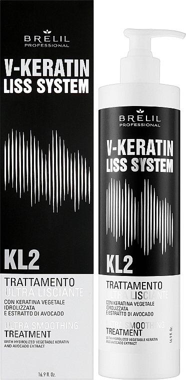 Ultra Smoothing Hair Treatment - Brelil V-Keratin Liss System KL2 Ultra Smoothing Treatment — photo N2
