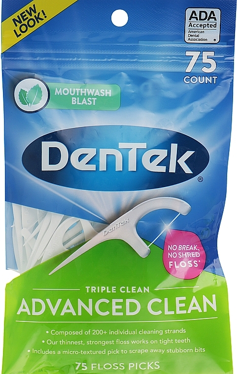 Tripple Cleanser Floss - DenTek Triple Clean — photo N2