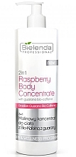 Fragrances, Perfumes, Cosmetics Raspberry Body Concentrate - Bielenda Professional 2in1 Raspberry Body Concentrate