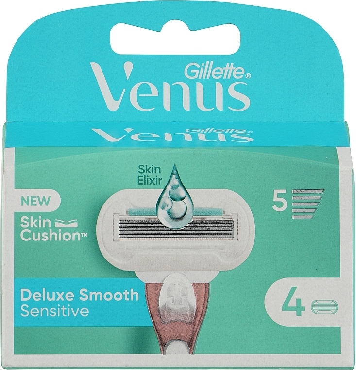 Shaving Razor Refills, 4 pcs. - Gillette Venus Embrace Sensitive — photo N2