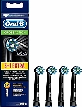 Fragrances, Perfumes, Cosmetics Electric Toothbrush Head, 4 pcs. - Oral-b Toothbrush Heads Cross Action Black