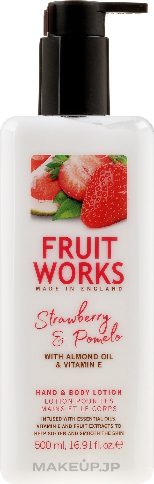 Body & Hand Lotion - Grace Cole Fruit Works Hand & Body Lotion Strawberry & Pomelo — photo 500 ml