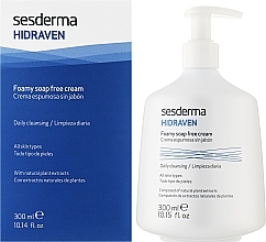 Foaming Cream for Face and Body - SesDerma Laboratories Hidraven Foamy Soap Free Cream — photo N2