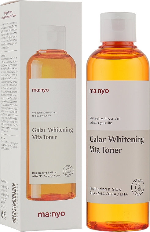 Brightening Toner with Galactomisis & Vitamin Complex - Manyo Galac Whitening Vita Toner — photo N1