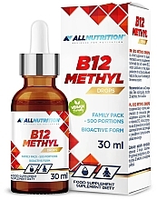 Methylcobalamin Dietary Supplement - Allnutrition B12 Methyl Drops — photo N1