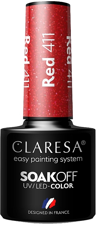 Gel Polish - Claresa Red SoakOff UV/LED Color — photo N1