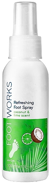 Avon Foot Works Refreshing Foot Spray - Refreshing Coconut Lime Foot Spray — photo N1