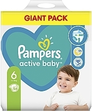 Diapers 'Active Baby' 6 (13-18 kg), 56 pcs - Pampers — photo N2