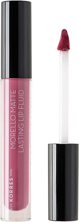 Matte Lip Fluid - Korres Morello Matte Lasting Lip Fluid — photo N1