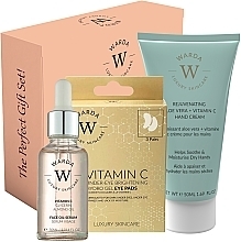 Fragrances, Perfumes, Cosmetics Set - Warda Bright & Hydrated Gift Set (oil/serum/30ml + h/cr/50ml + eye/pads/3pcs)