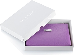 Fragrances, Perfumes, Cosmetics Purple Makeup Bag "Lucky " in gift box - MAKEUP