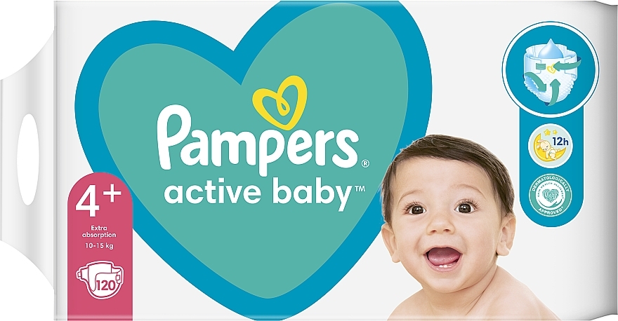 Diapers 'Active Baby', size 3 (Midi) 6-10 kg, 208 pcs. - Pampers — photo N11