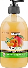 Fragrances, Perfumes, Cosmetics Liquid Cream Soap "Orange & Mango" - ElenSee Like Juice