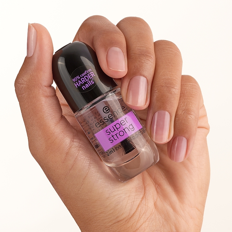 2-in-1 Base & Top Coat - Essence Super Strong 2In1 Base & Top Coat — photo N4
