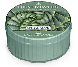 Fragrances, Perfumes, Cosmetics Tea Candle - Country Candle Spiral Aloe Daylight Candle