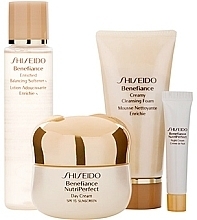 Fragrances, Perfumes, Cosmetics Set - Shiseido Benefiance Nutriperfect (cr/50ml + foam/50ml + softener/75ml + cr/4ml) 