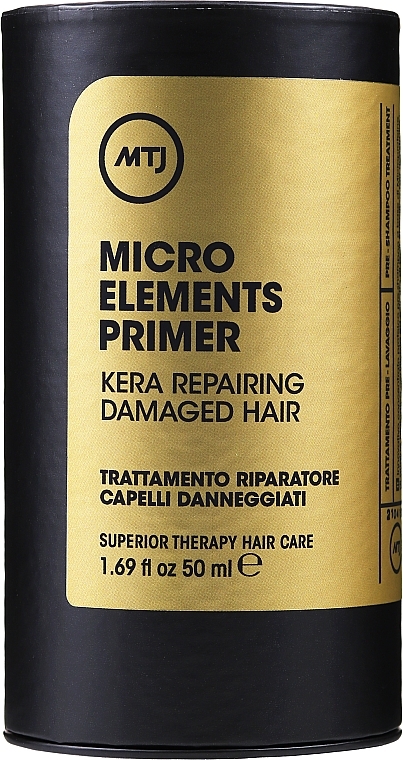 Repairing Primer for Damaged Hair - MTJ Cosmetics Superior Therapy Hair Care Micro Elements Primer Kera Repairing Damaged Hair — photo N4